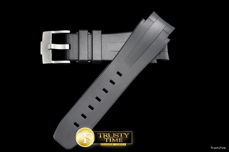 0121 Original ROLACC028D – Rubber B Black Vulcanized Strap For Rolex DeepSea 839